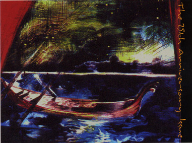 Detail from 'O Venice' mixed media on panel, by Maureen O'Hara Ure, 1999.